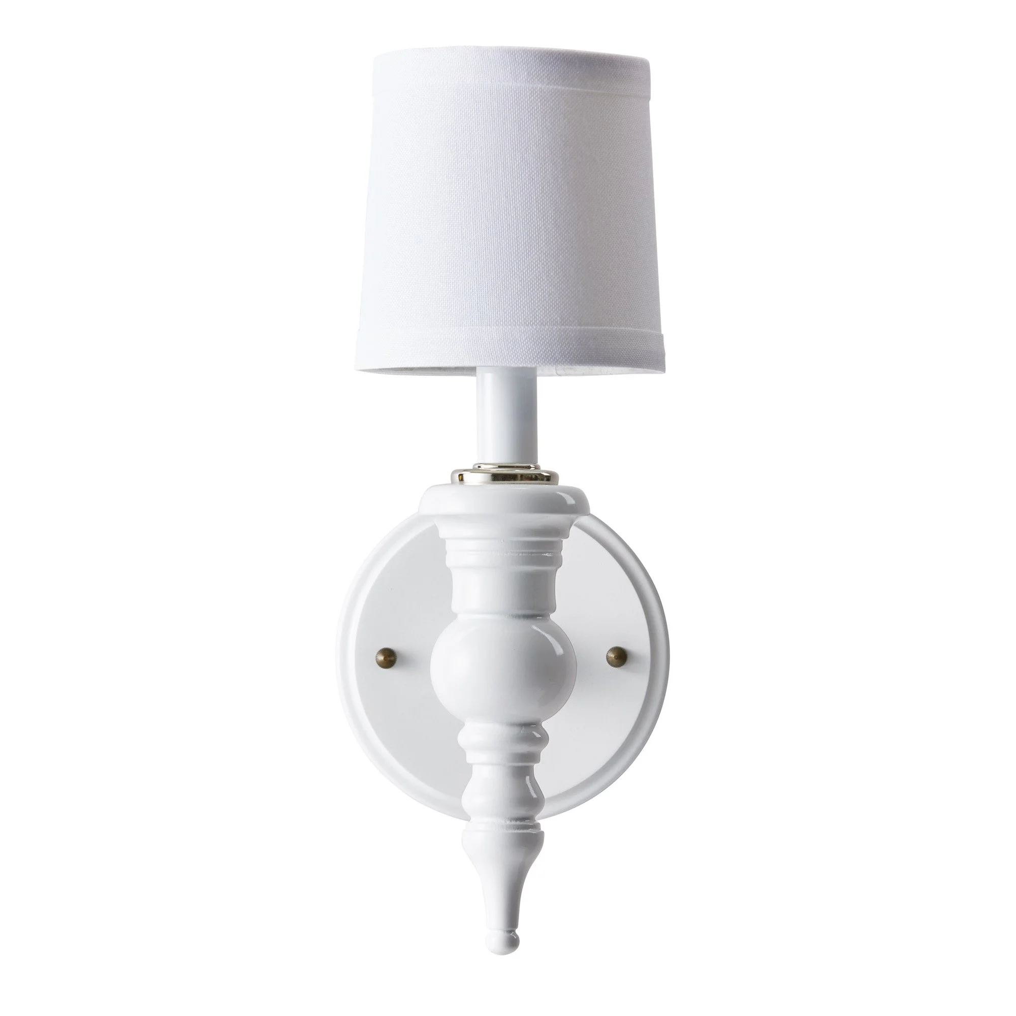 Cupcake Sconce White With Shade