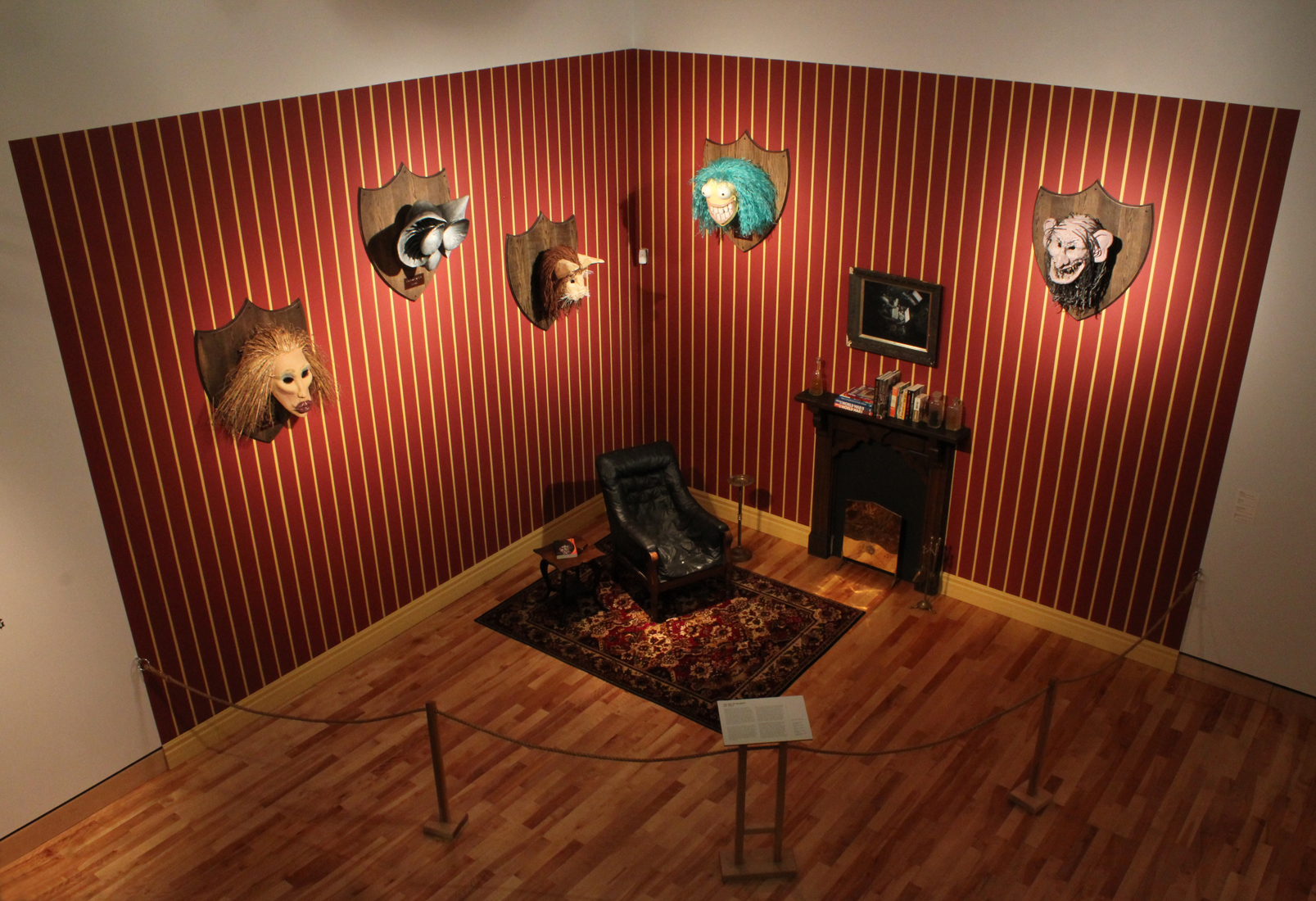 Kyle Bustin, Digital Beasts Installation , Mixed Media, The Rooms Provincial Gallery, St. John's, NL, 2014, 14'x14'