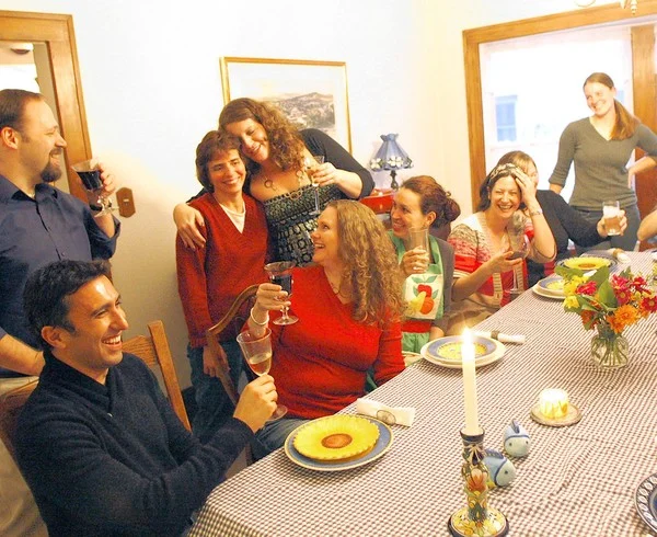 There is something about gathering together on a cold winter's night. What better way to gather friends and loved ones than around a dinner table talking and drinking for hours while eating delicious homemade ravioli? Made right, the dough is light and thin, not thick and chewy. It is filled with spinach, sausage and cheese, covered in a rich marinara sauce that marinated for hours, even days, with meatballs that add juicy flavors and make one's heart want to sing.