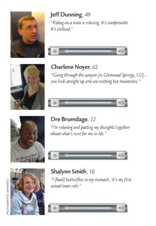 The AAA Living story included audio interviews with passengers who were riding the California Zephyr.
