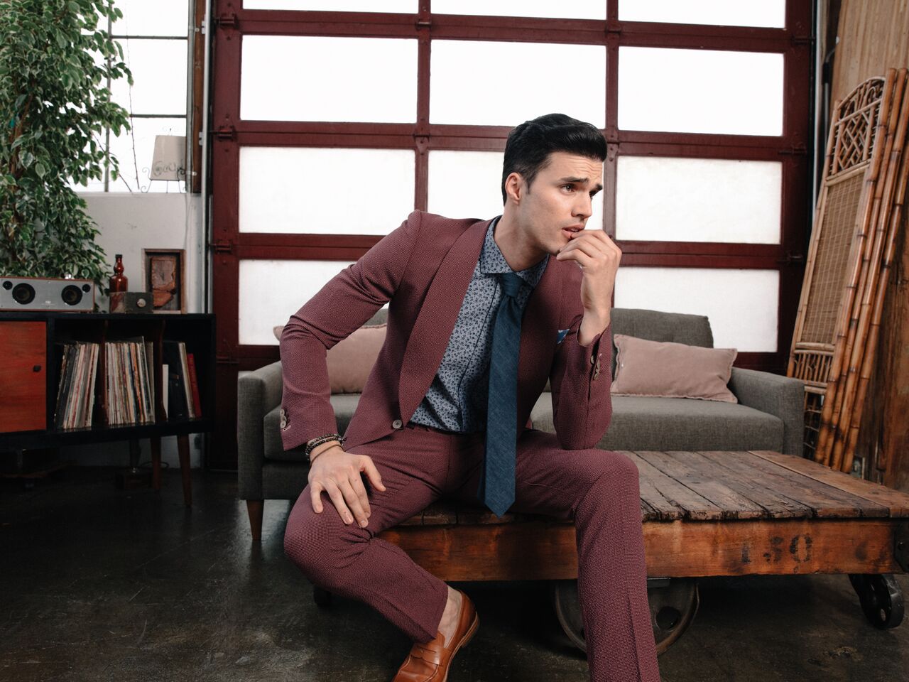 Model - Gil Soares (LA Models) Made to Measure Suit Klein Epstein & Parker - TriBeCa (New York City)