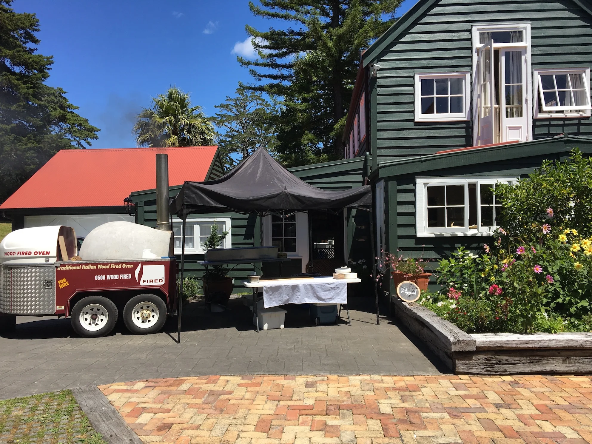 Fired Pizza Company at puhoi wedding