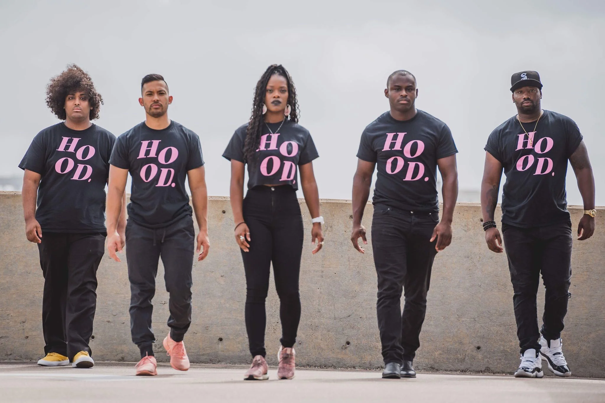 Write About Now slam poetry team (L to R): Omer Ahmed, Christopher Diaz, Ebony Stewart, Xach Blunt, Rj Wright