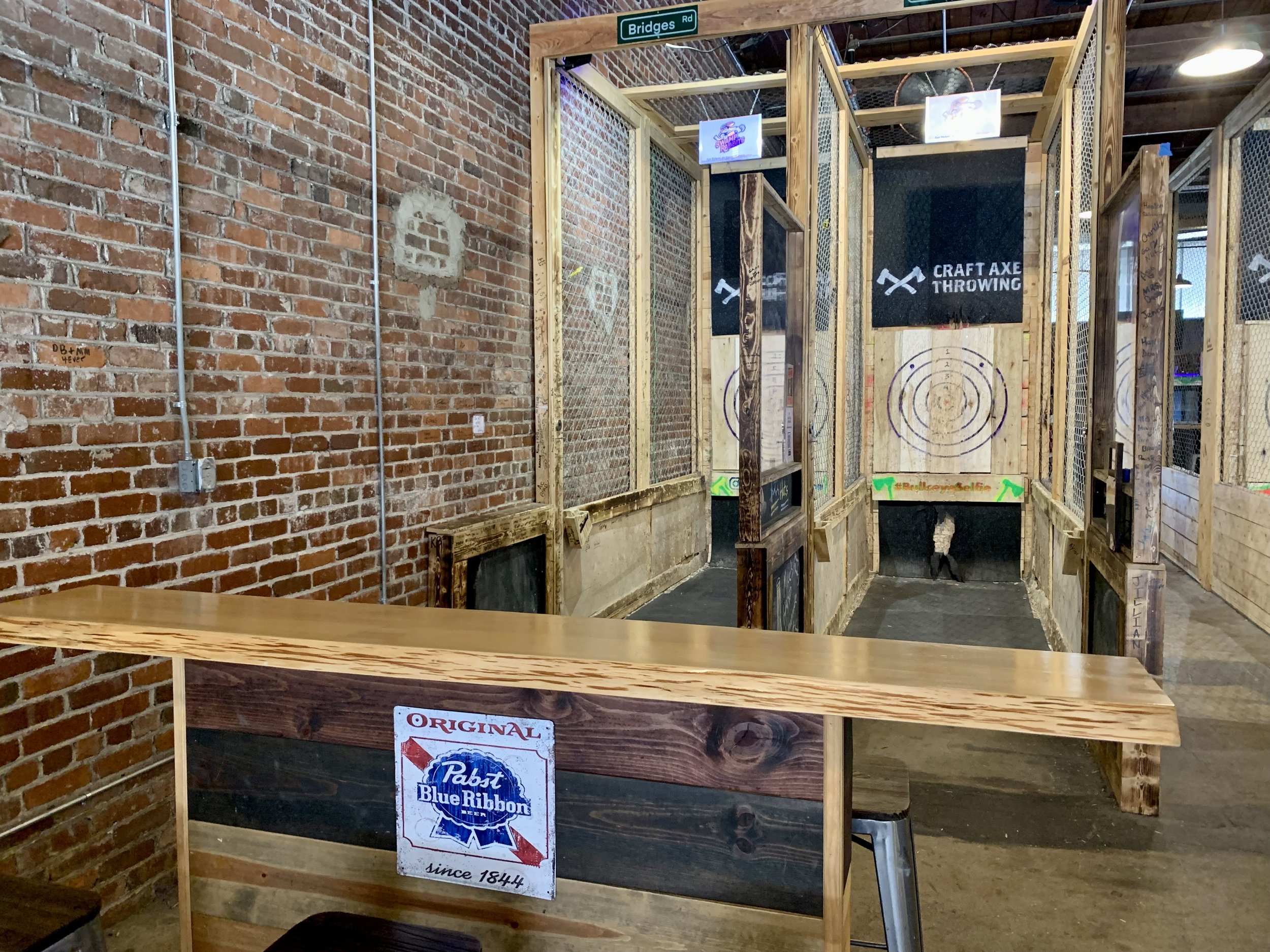 Craft Axe-Throwing at Hampton Station in Greenville
