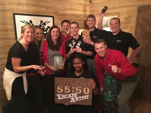 Team-building in Escape Artist Greenville's Dr. Fratelli's Cabin Escape Room