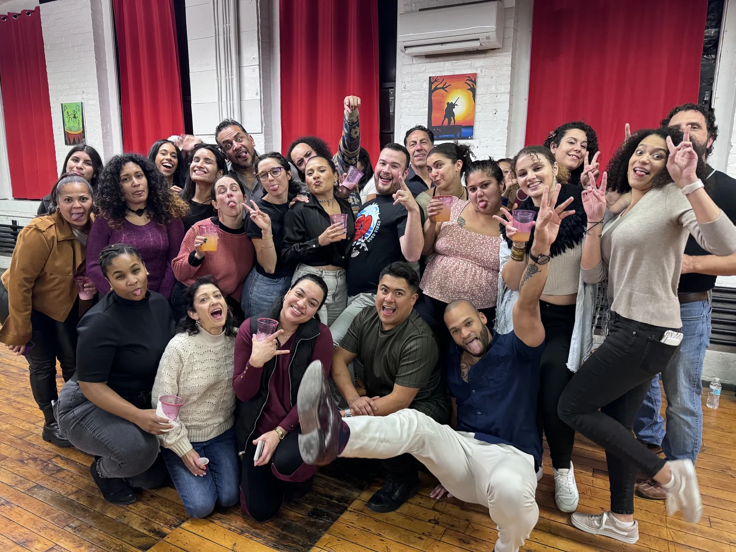 Group dance class