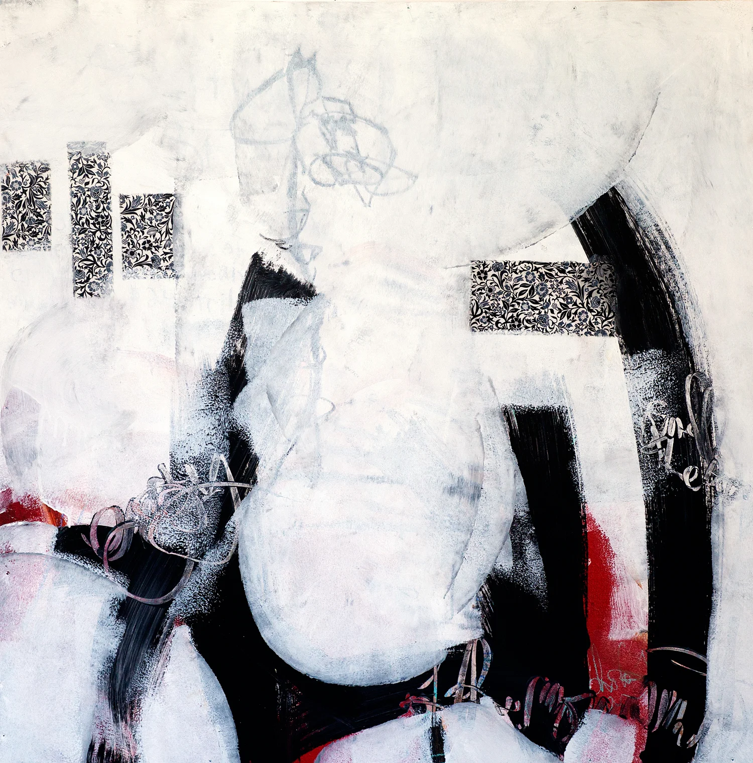  Untitled mixed media on wood panel 48 x 48, 2015 