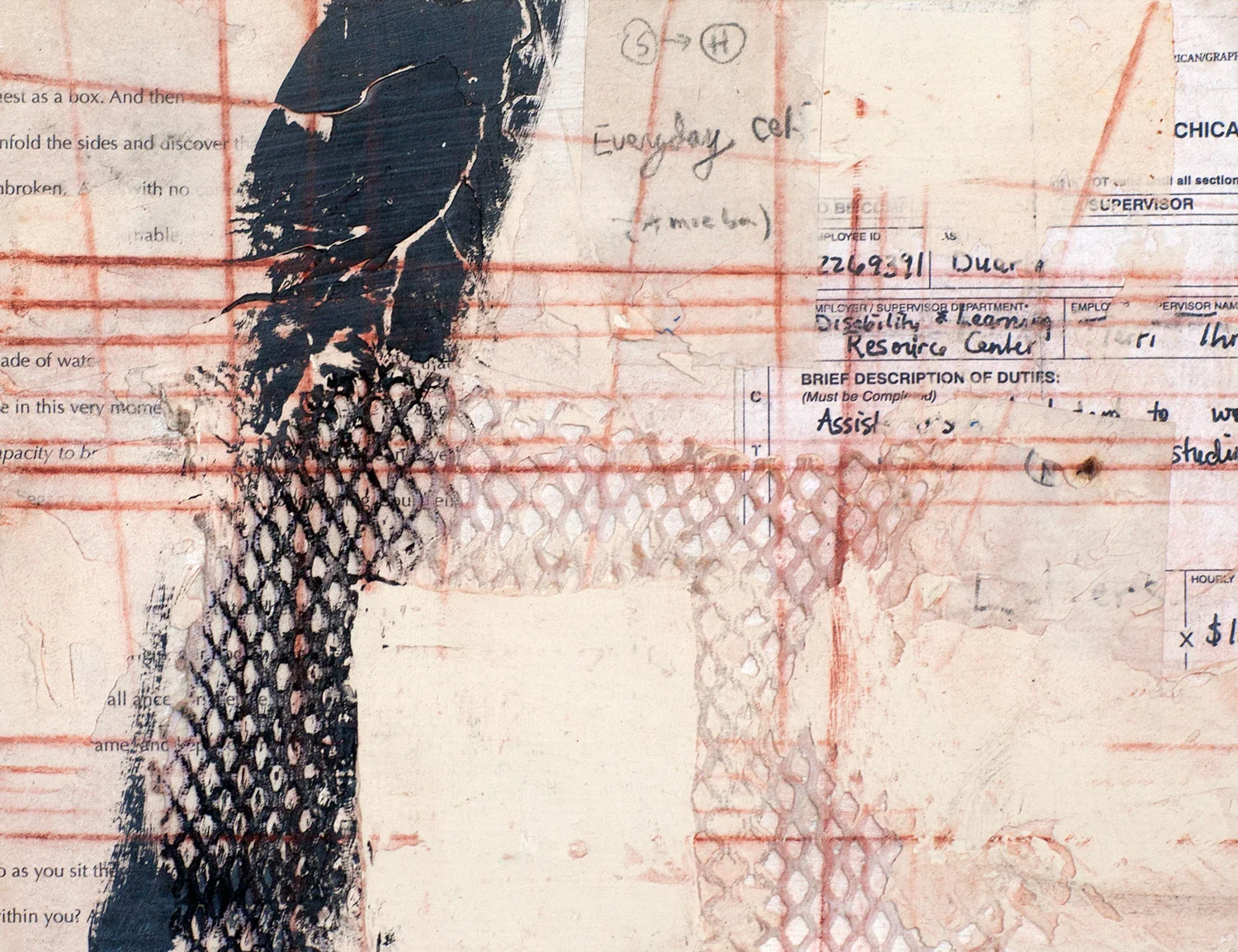  Untitled mixed media on wood panel 8 x 10, 2015 