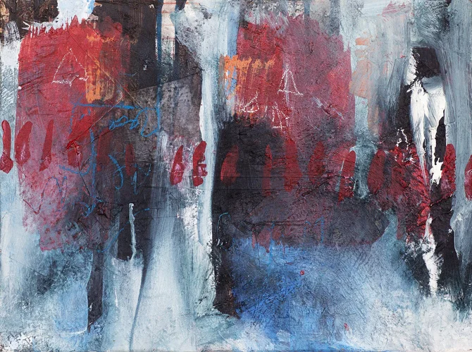  Untitled mixed media on canvas 12 x 16, 2013 