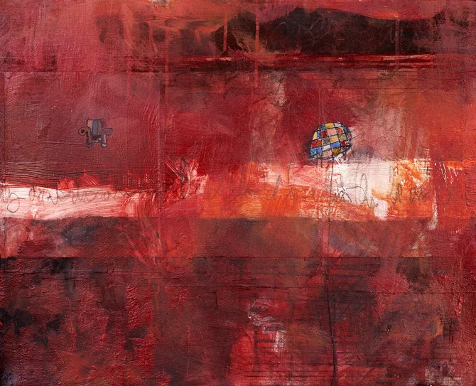  Unveiled, 21x26, mixed media on canvas, 2014  