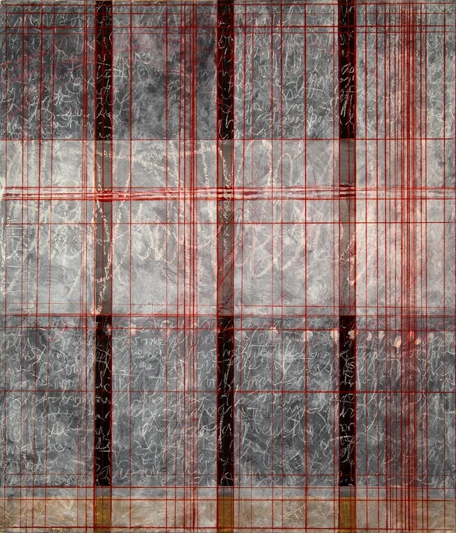   Conversing with the Cells of Ancestors, 48x36, mixed media on wood panel, 2012 