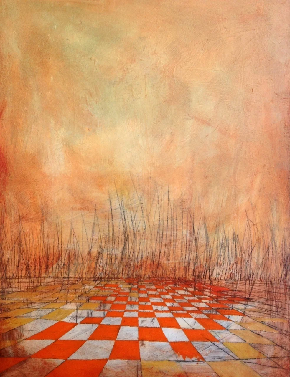  Field, mixed media on canvas, 2008 