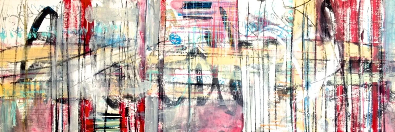  Untitled 1114, 24x70, mixed media on canvas, 2014  