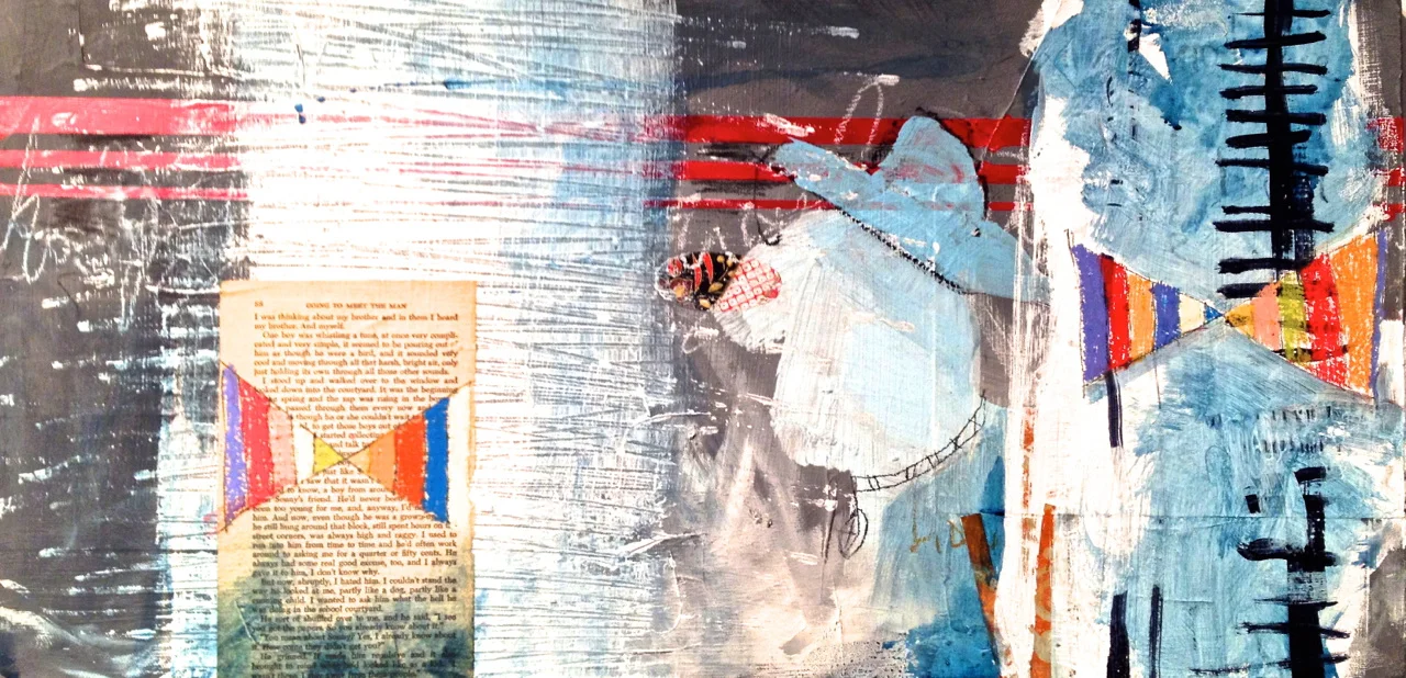  Just Bee, mixed media on canvas, 2013  