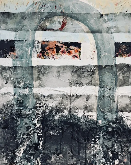 See Through | 18in x 24in, mixed media on canvas, 2018
