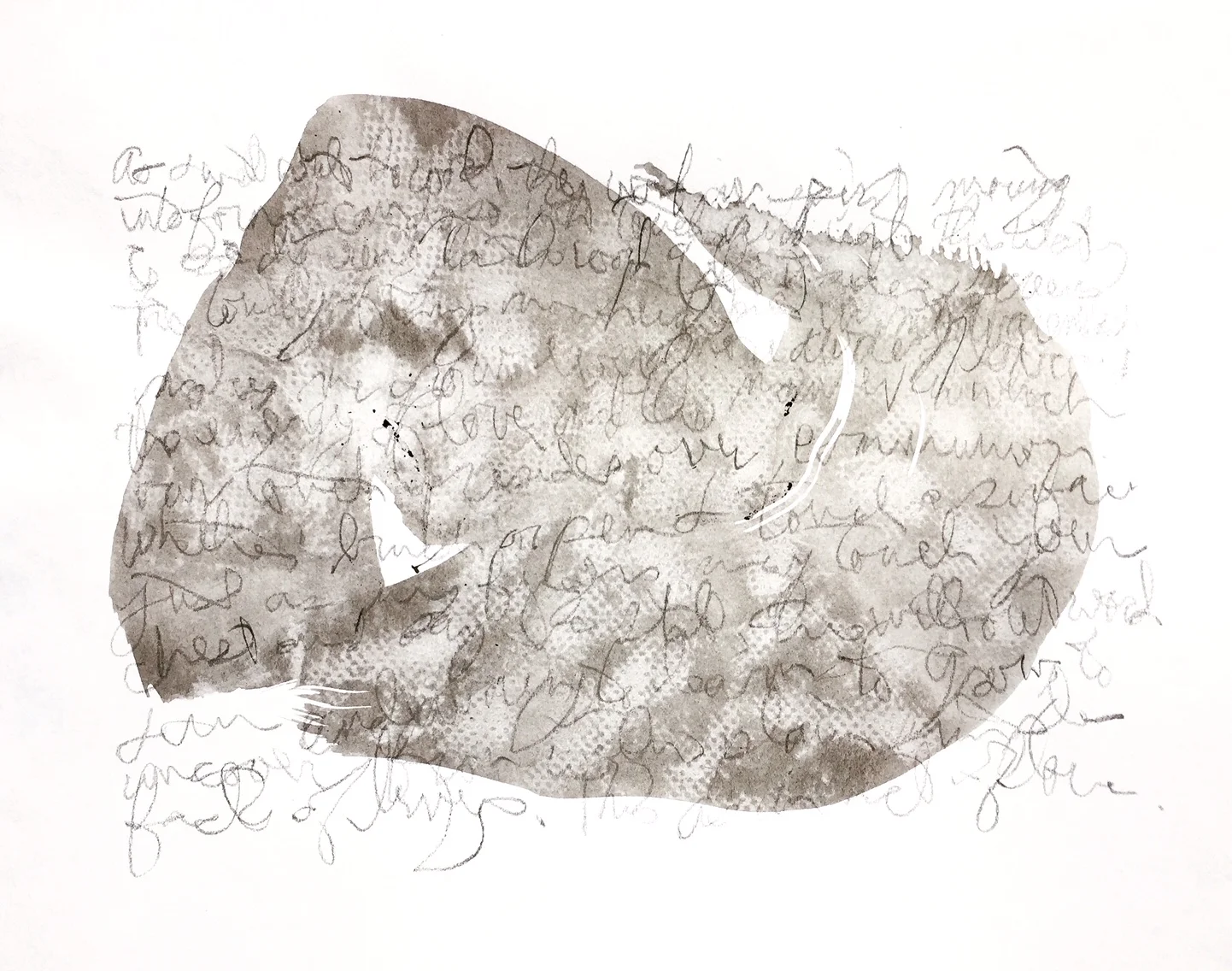 open study 122 | 12in x 9in, ink and graphite on paper, 2017