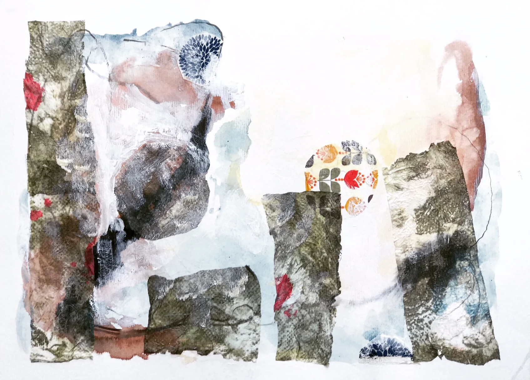  Napoli Abstract 81018c | 40 x 30cm, mixed media on paper, 2018 