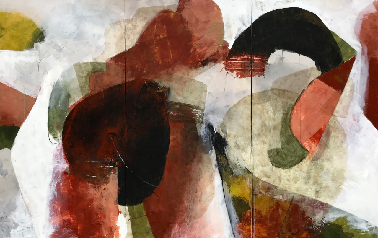 Formation 3 | 300 x 96cm, mixed media on canvas, 2019