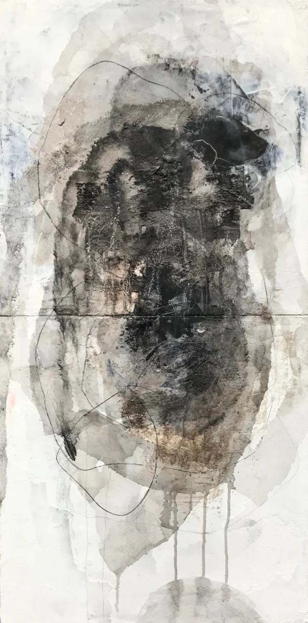  Listening 6 | 50 x 100cm, mixed-media on canvas, 2019 