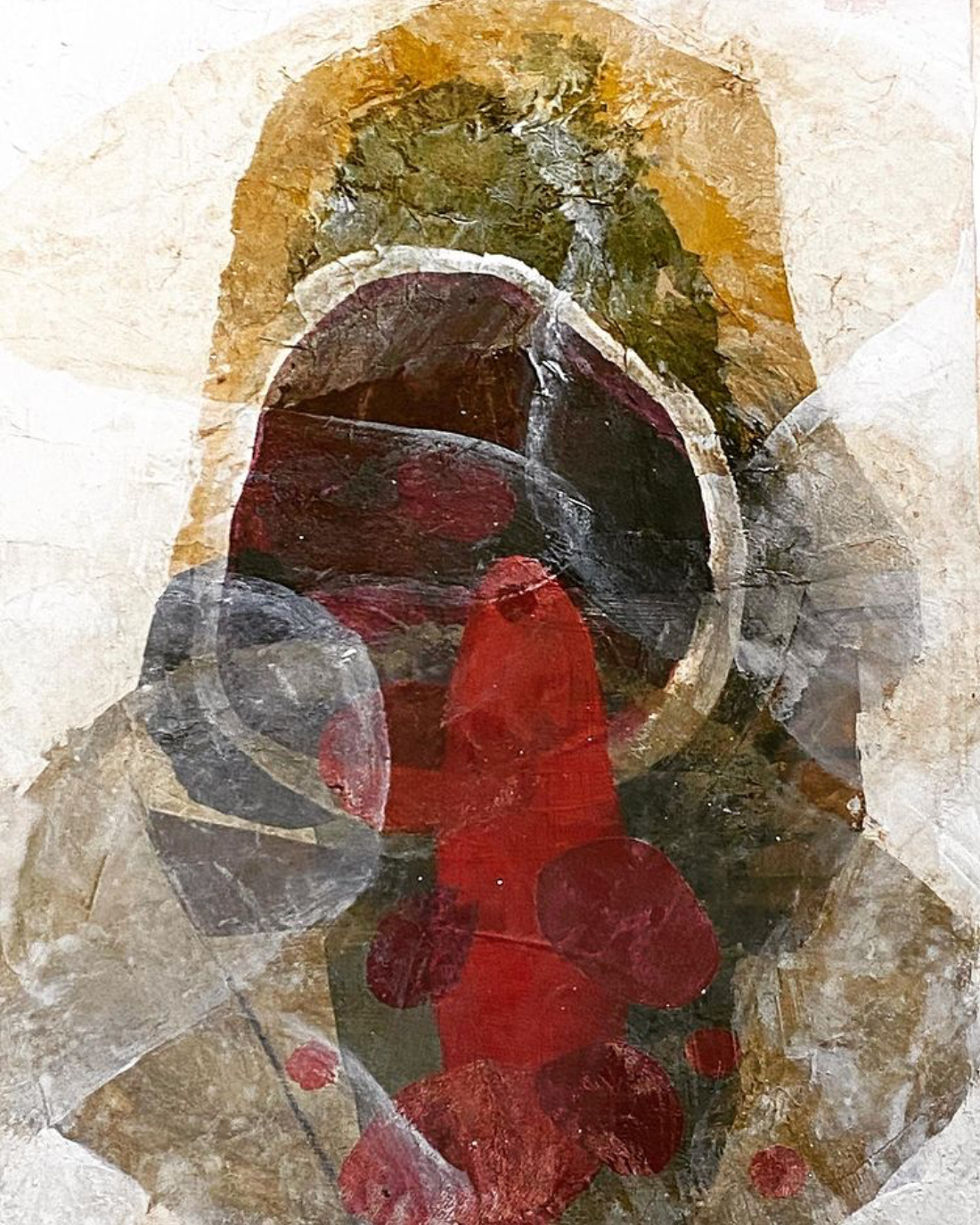  Formations .oo7  35 x 25.5 cm  mixed media on canvas  2021 