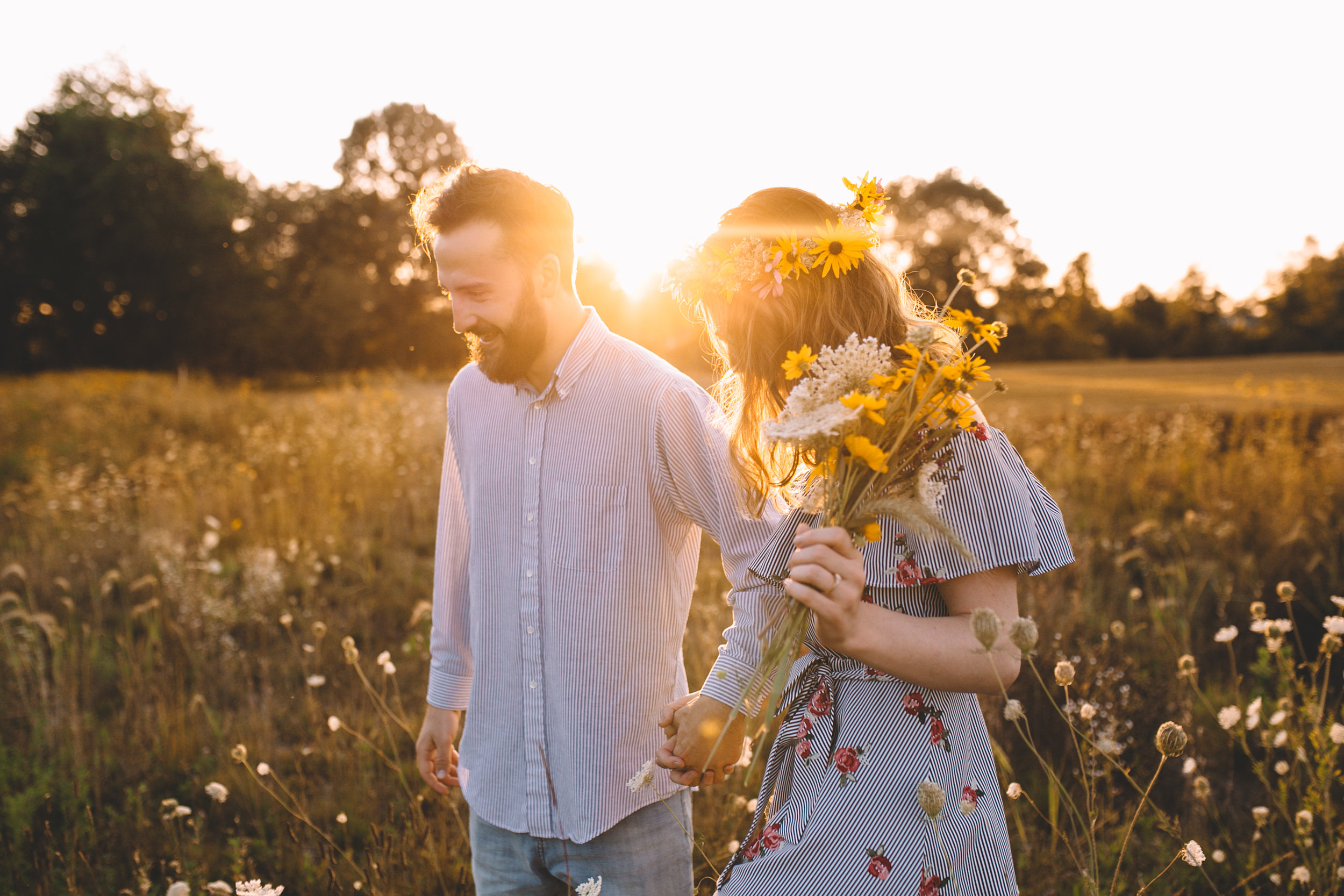 Golden Wildflower Field Engagement Photos Indianapolis, IN Again We Say Rejoice Photography  (4 of 83).jpg