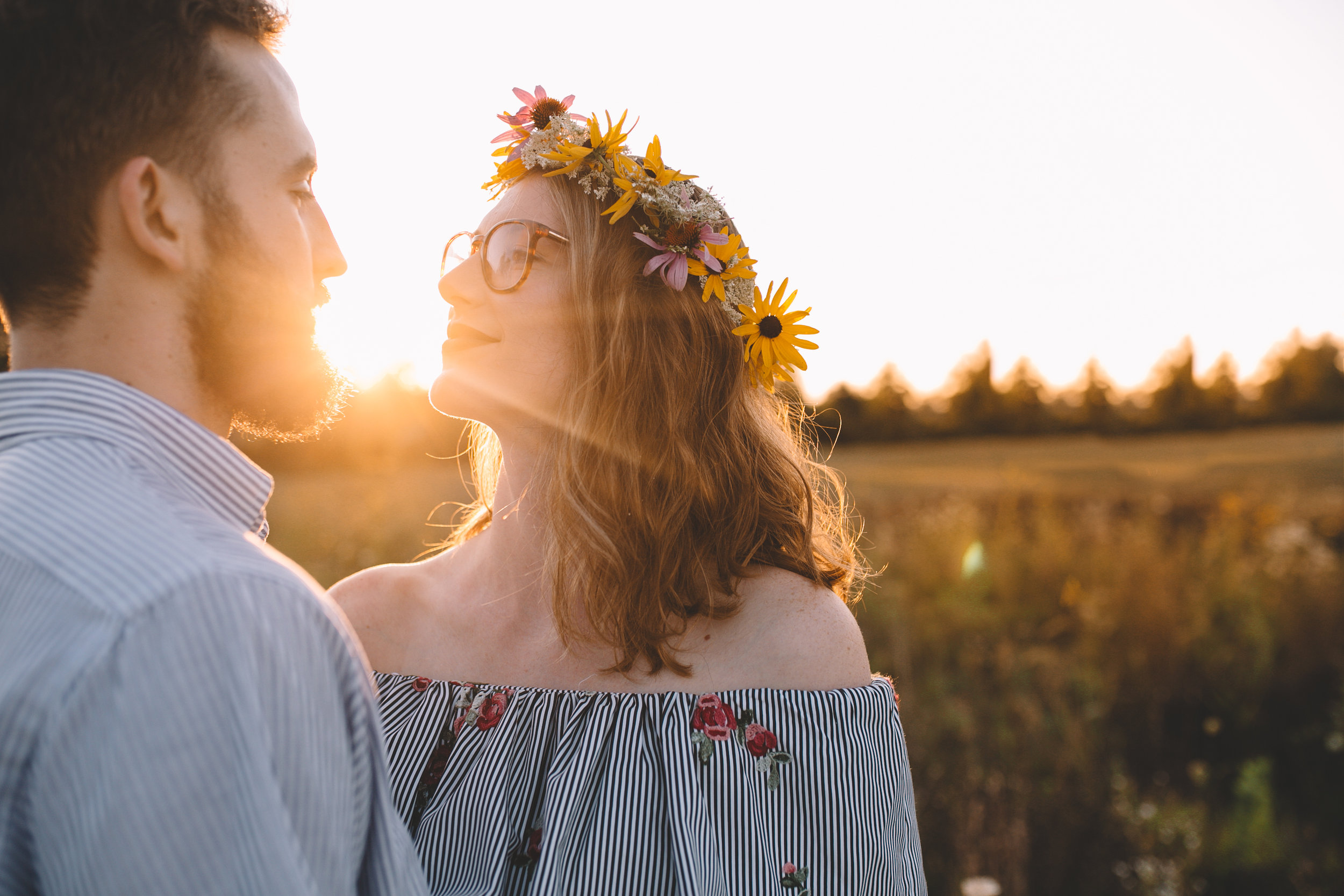 Golden Wildflower Field Engagement Photos Indianapolis, IN Again We Say Rejoice Photography  (6 of 83).jpg