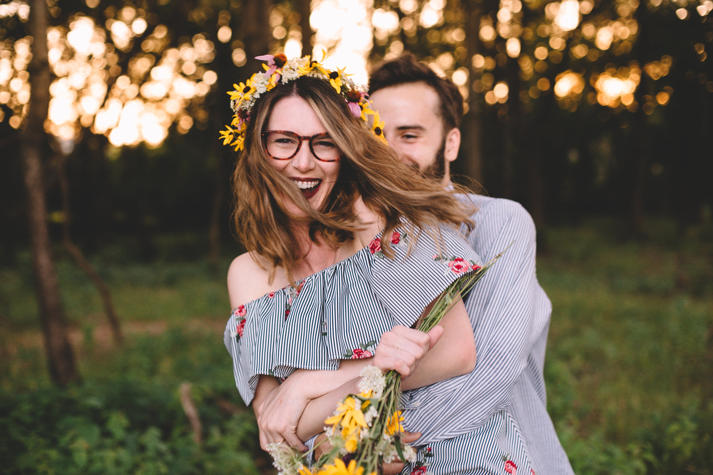 Golden Wildflower Field Engagement Photos Indianapolis, IN Again We Say Rejoice Photography  (26 of 83).jpg