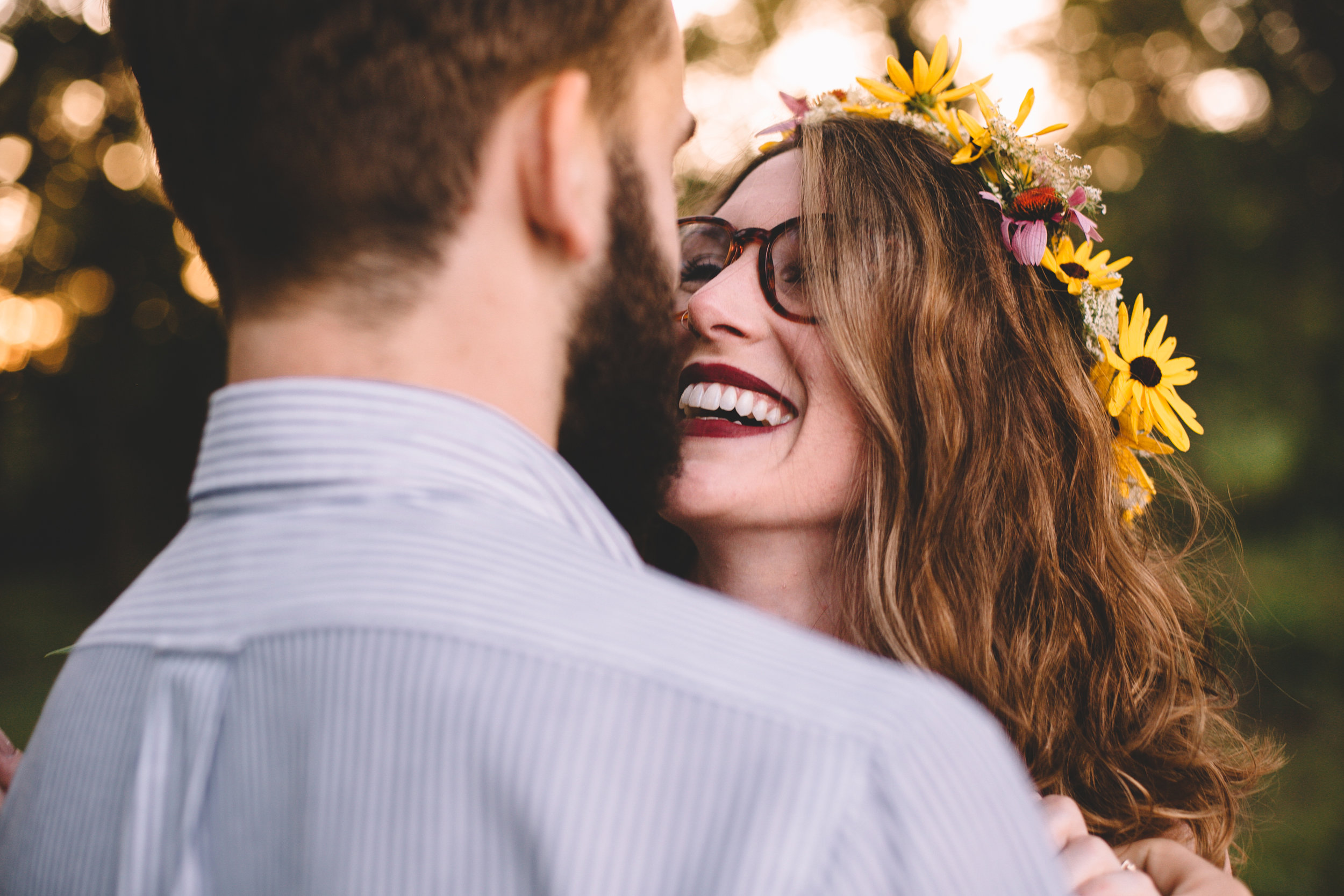 Golden Wildflower Field Engagement Photos Indianapolis, IN Again We Say Rejoice Photography  (27 of 83).jpg