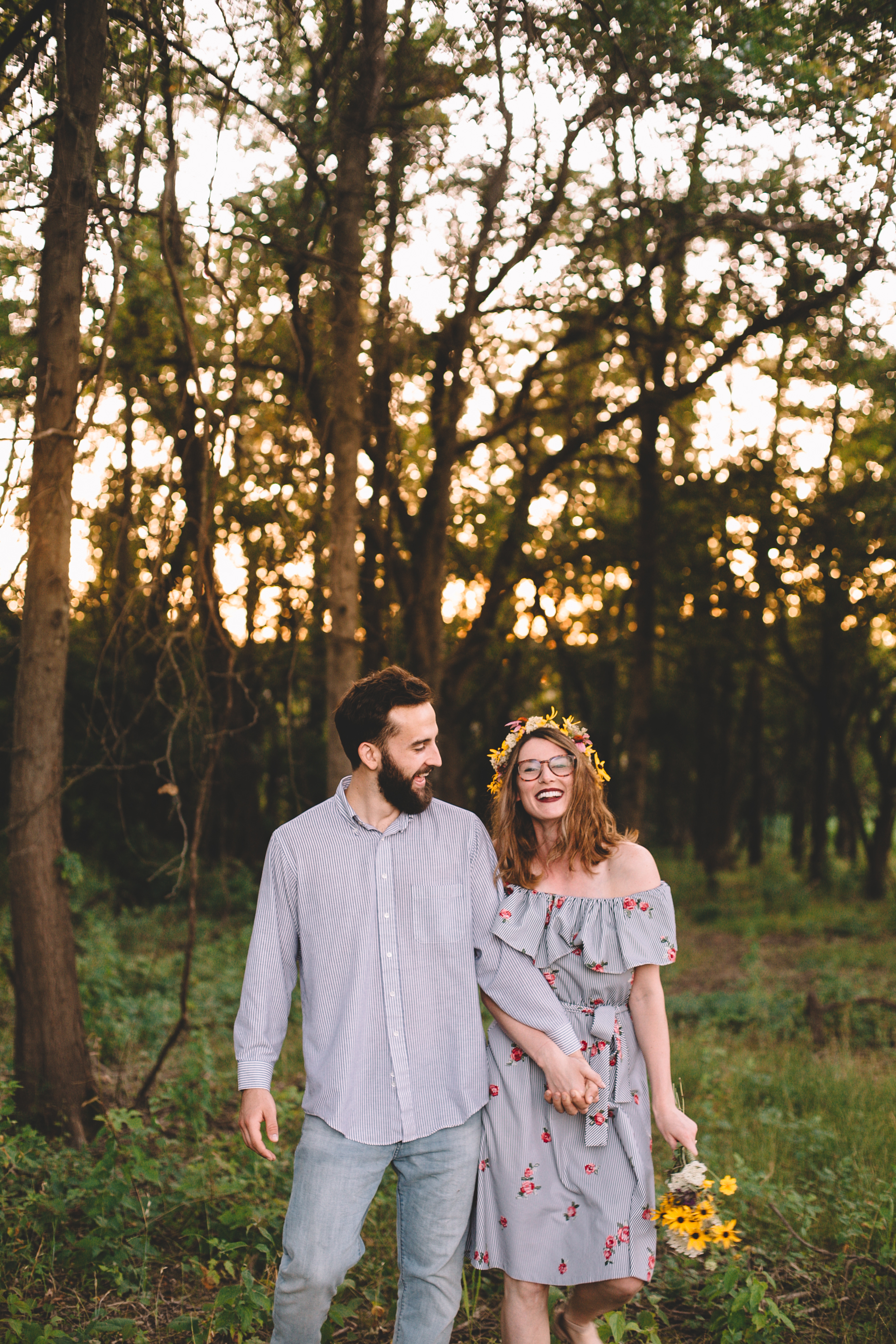 Golden Wildflower Field Engagement Photos Indianapolis, IN Again We Say Rejoice Photography  (29 of 83).jpg