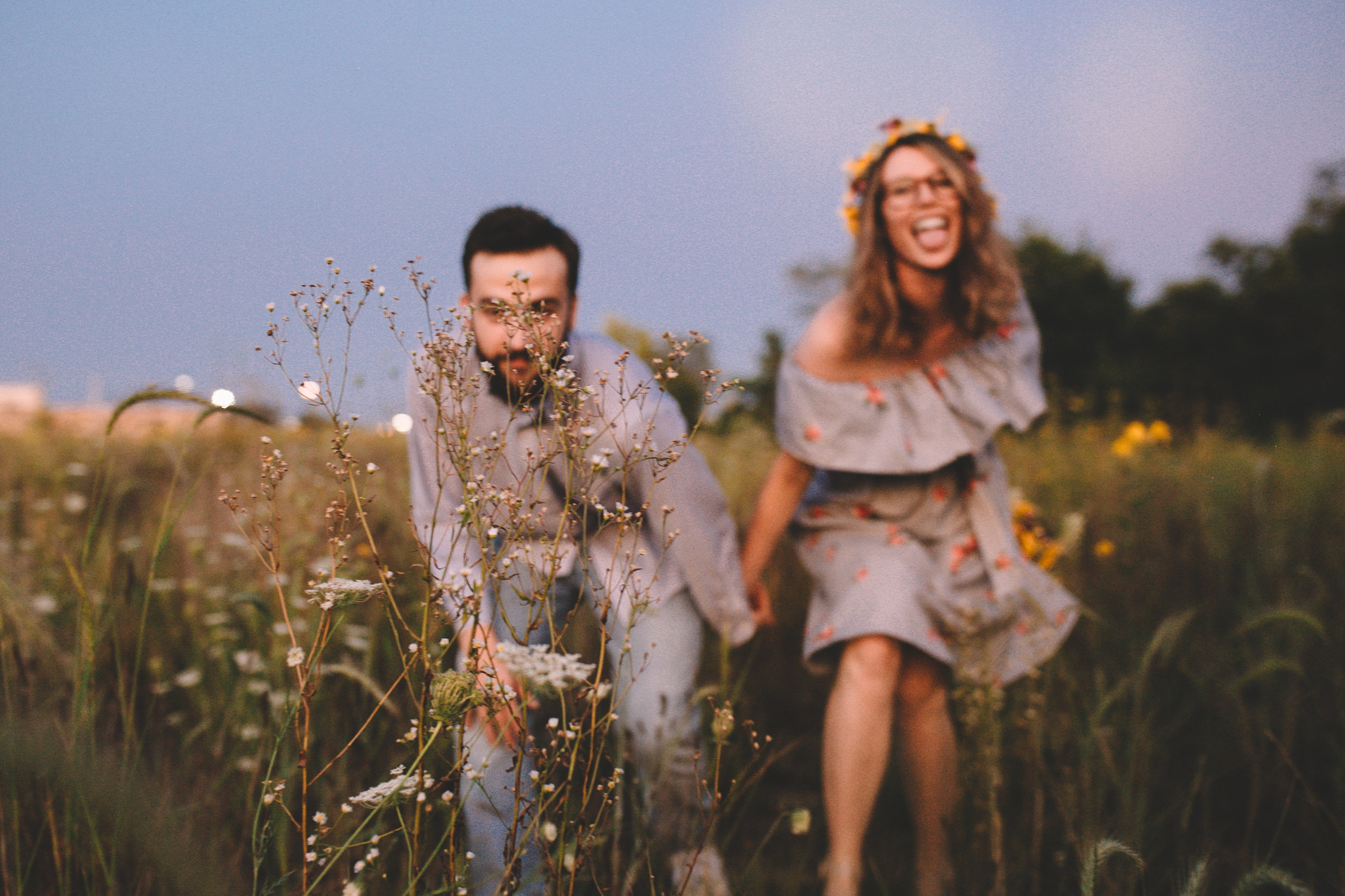 Golden Wildflower Field Engagement Photos Indianapolis, IN Again We Say Rejoice Photography  (67 of 83).jpg