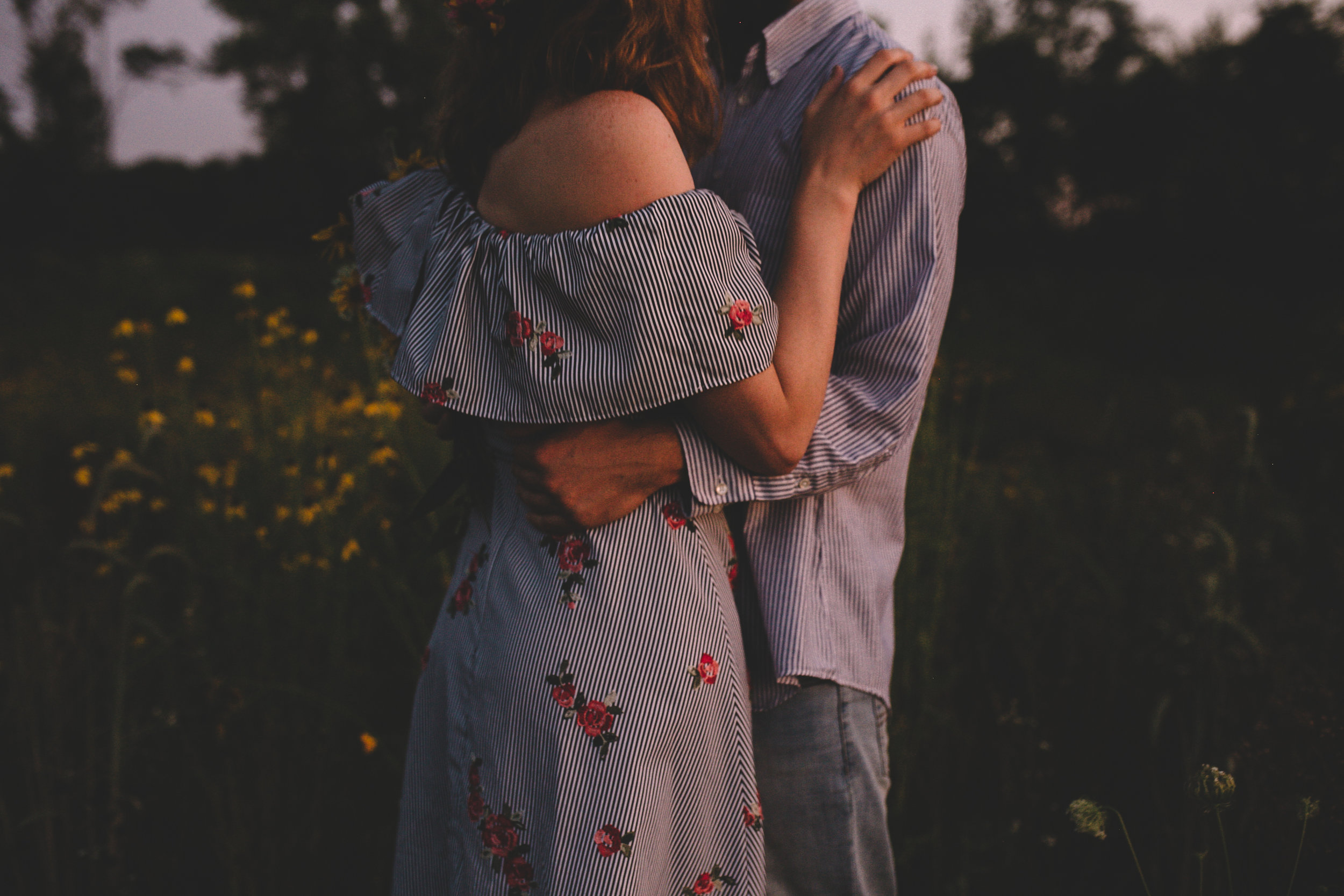 Golden Wildflower Field Engagement Photos Indianapolis, IN Again We Say Rejoice Photography  (73 of 83).jpg