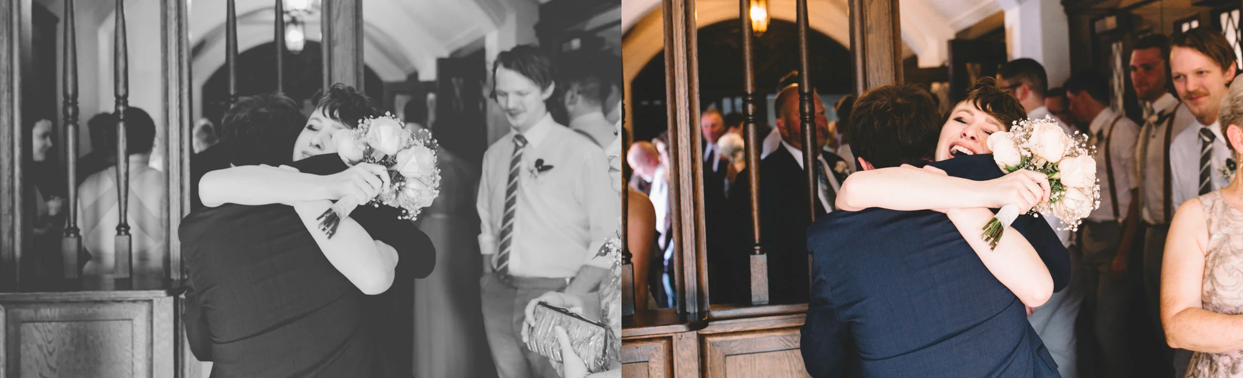 Groom and sister of the groom hugging.jpg
