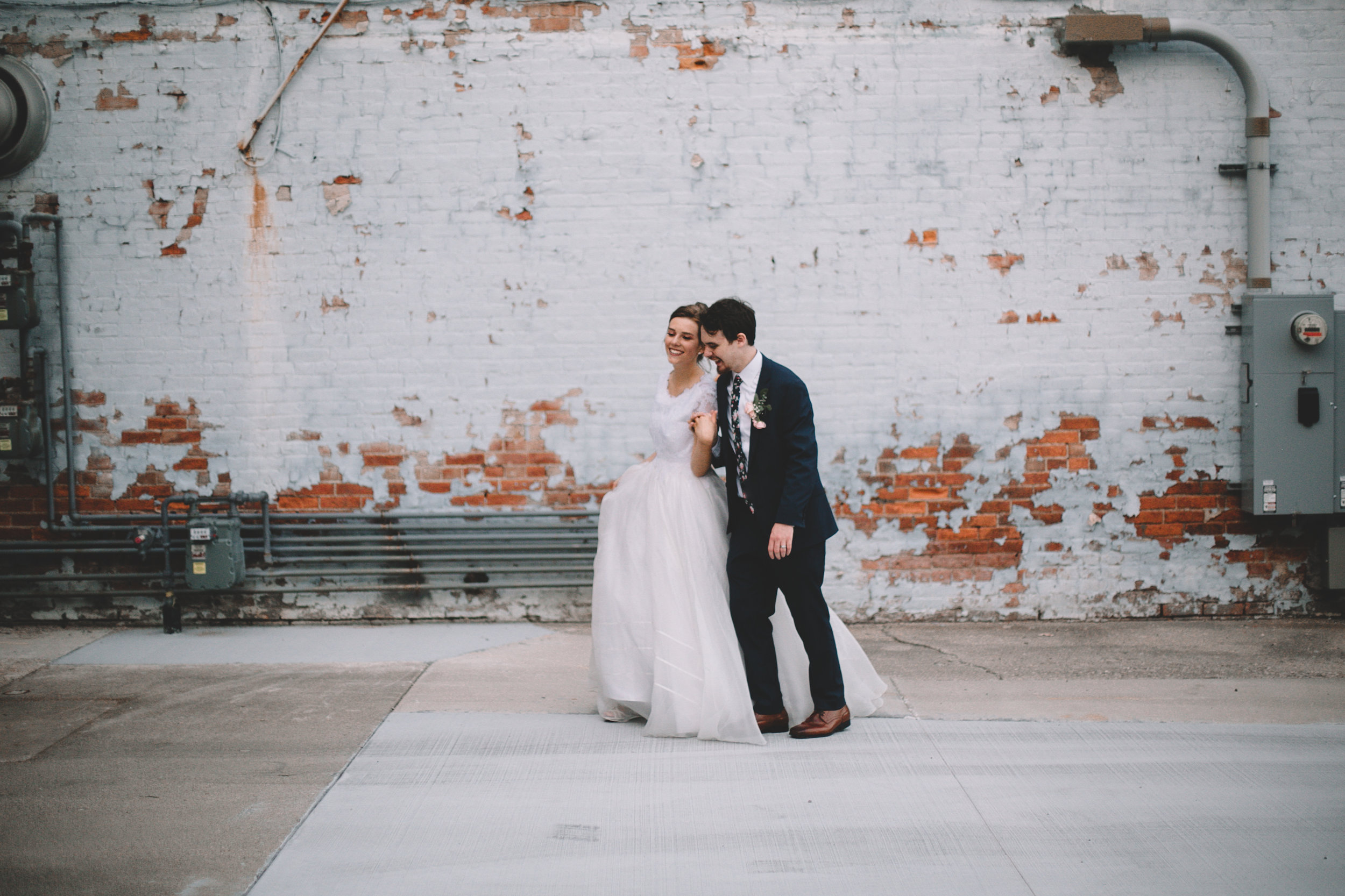 Urban Distressed Brick Wall Bridal Portraits Again We Say Rejoice Photography (15 of 18).jpg