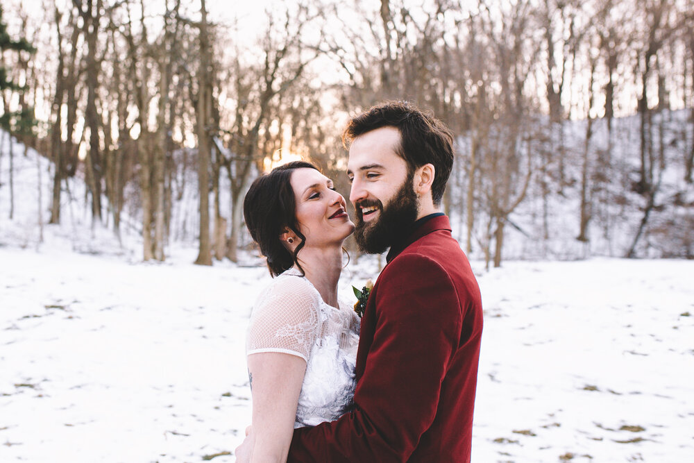 Bride + Groom Portraits in the Snow - Again We Say Rejoice Photography (18 of 53).jpg