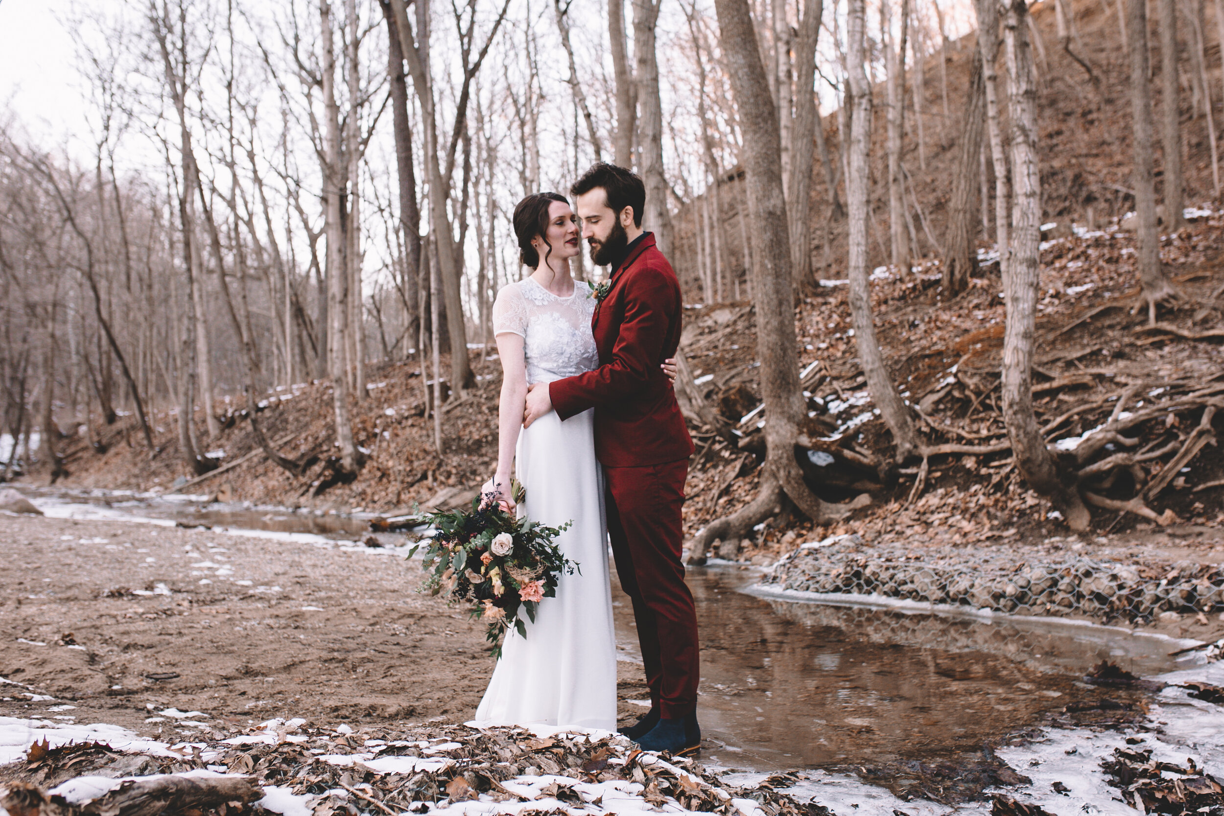 Bride + Groom Portraits in the Snow - Again We Say Rejoice Photography (22 of 53).jpg