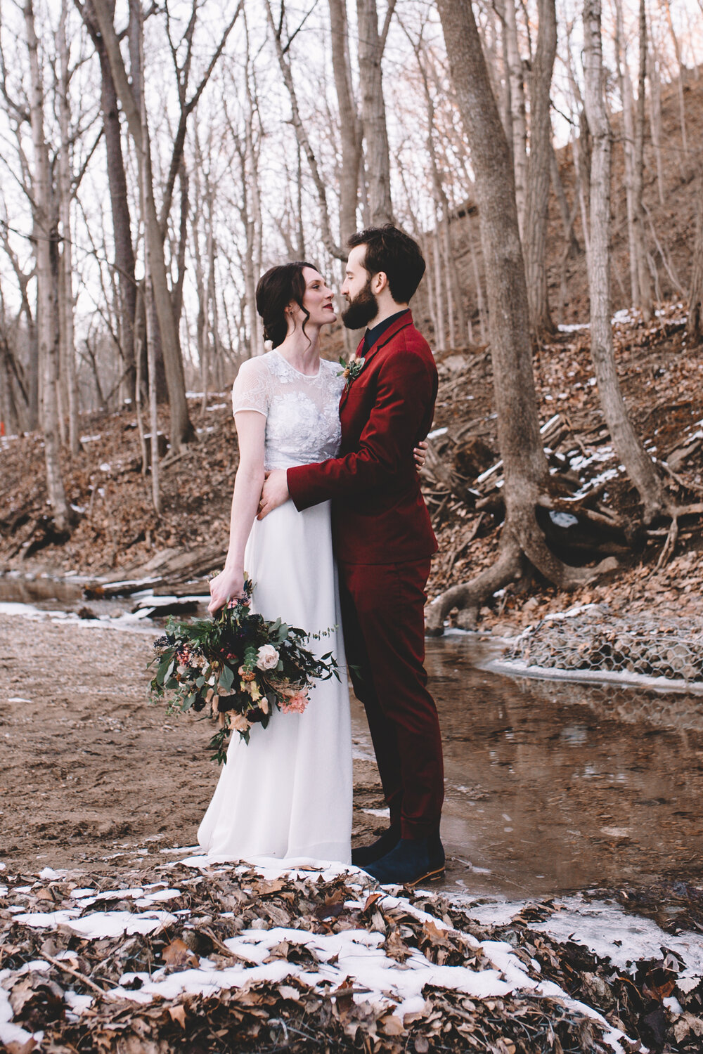 Bride + Groom Portraits in the Snow - Again We Say Rejoice Photography (23 of 53).jpg