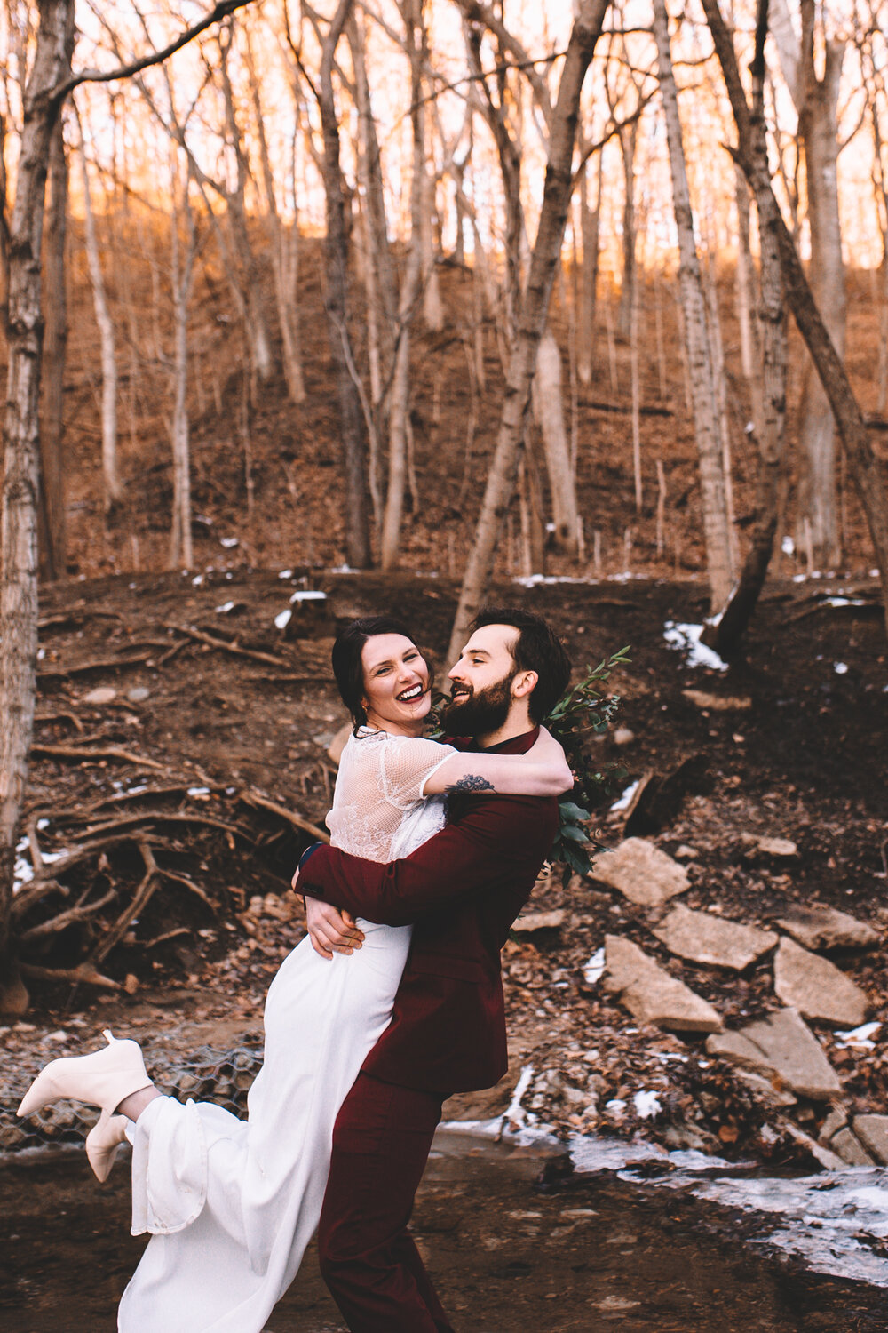 Bride + Groom Portraits in the Snow - Again We Say Rejoice Photography (45 of 53).jpg