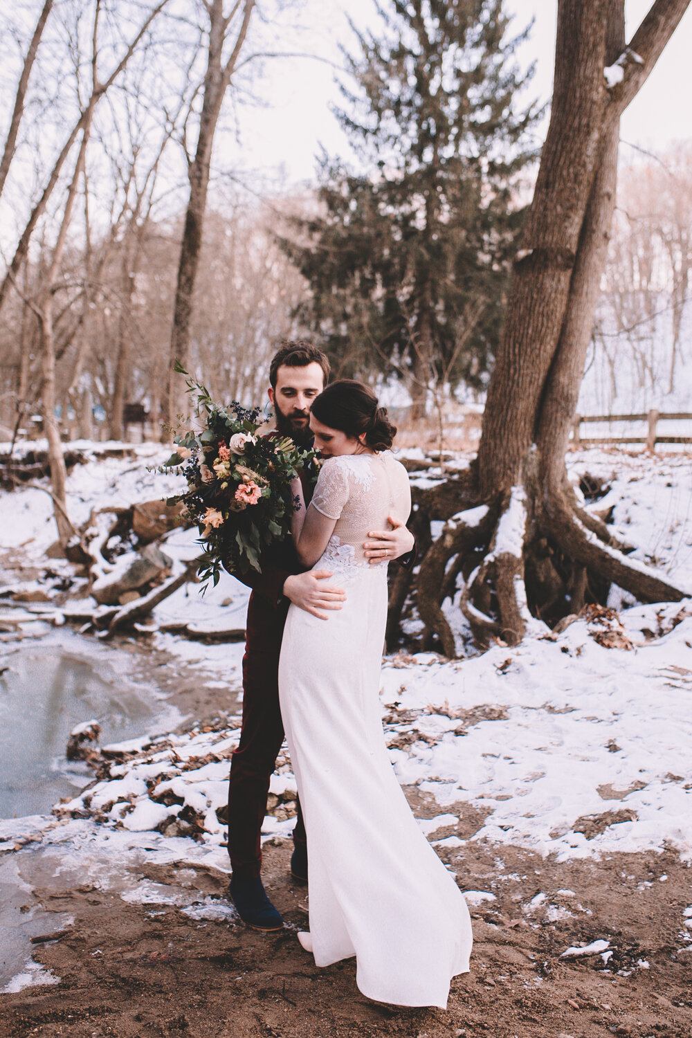 Bride + Groom Portraits in the Snow - Again We Say Rejoice Photography (48 of 53).jpg