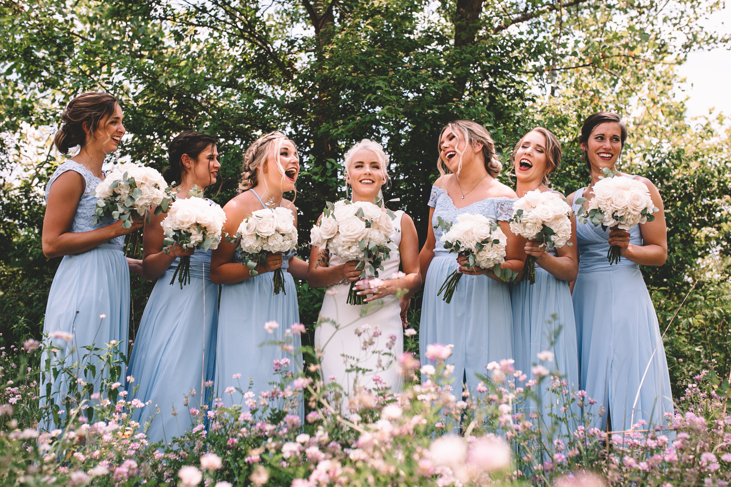 Matt + McKenah Fishers, IN Backyard Wedding Bridesmaids & First Look  (24 of 28).jpg