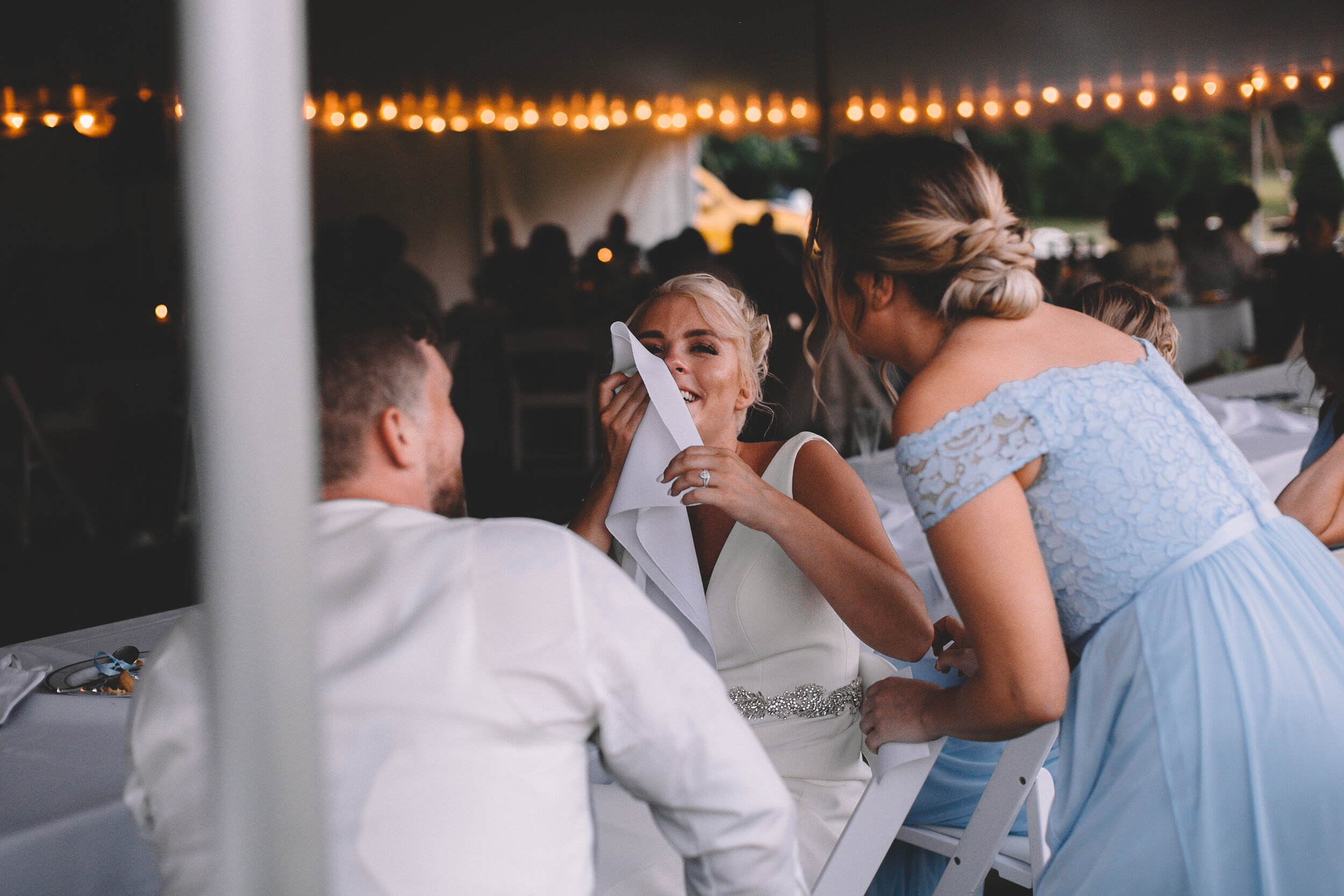 Matt + McKenah Fishers, IN Backyard Wedding Reception Speaches, Dancing, Cake (8 of 51).jpg