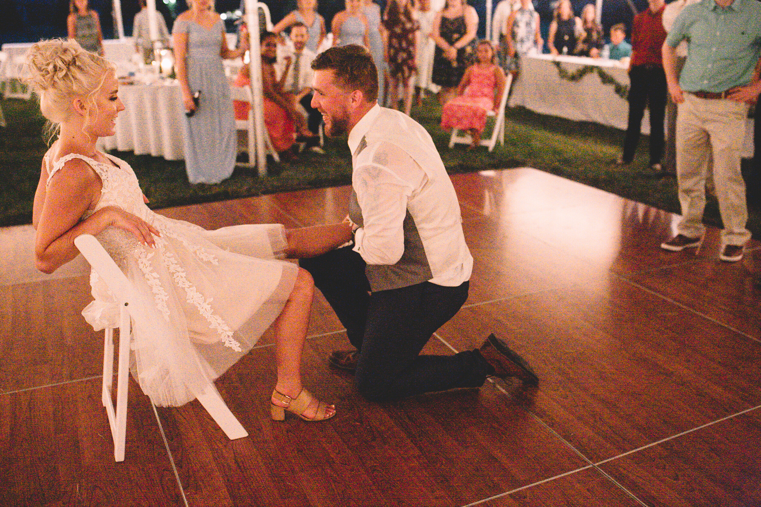 Matt + McKenah Fishers, IN Backyard Wedding Reception Speaches, Dancing, Cake (40 of 51).jpg