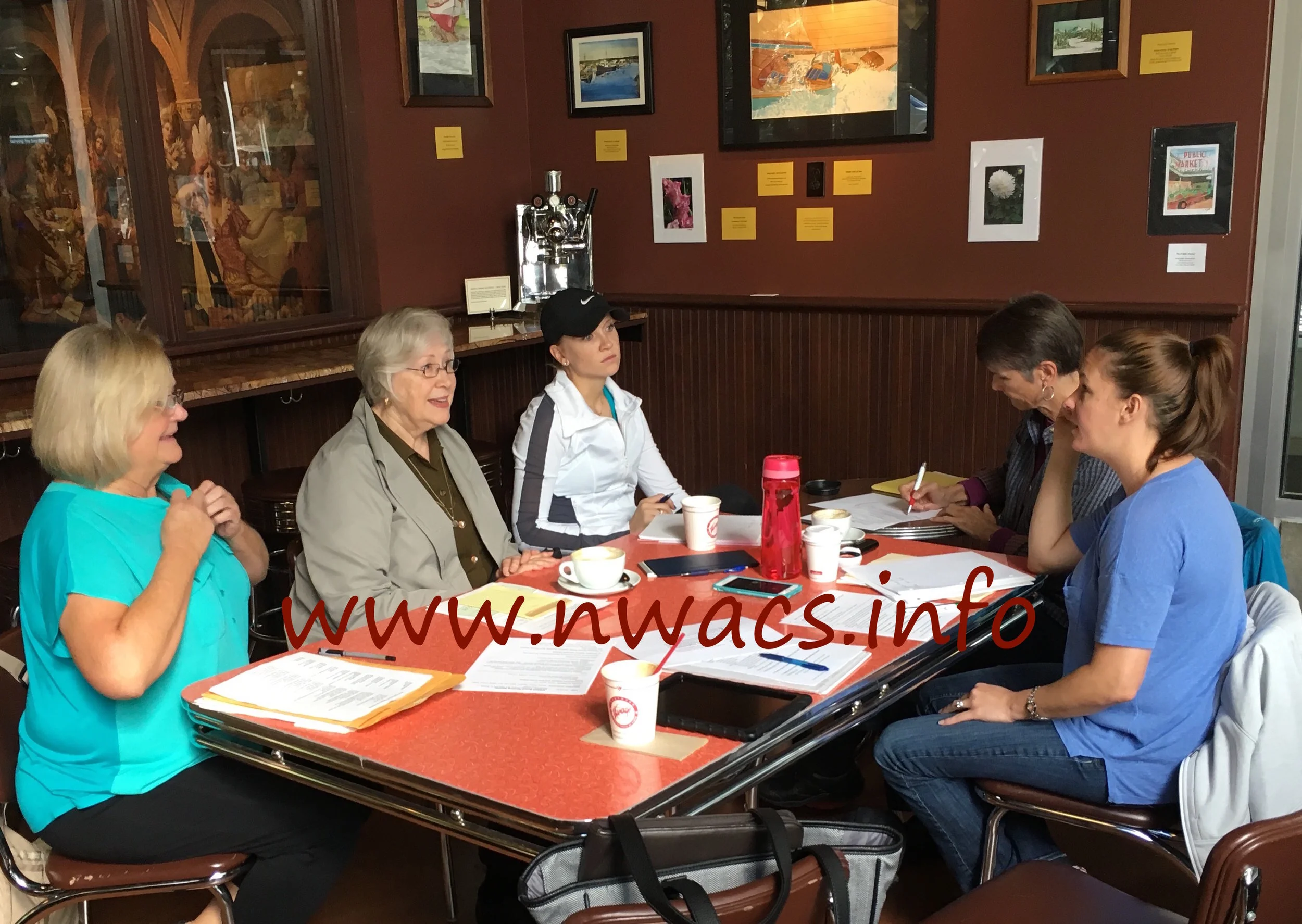 NWACS Board meeting in September 2016 to finalize plans for the Fall Conference in October and discuss future plans.