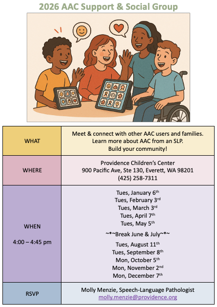 flyer with the information in text