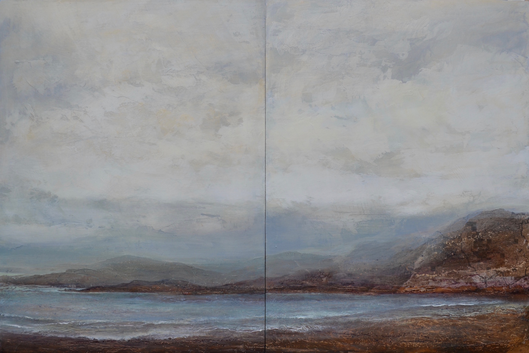  Ocean Air, 48"x 72" diptych, sold 