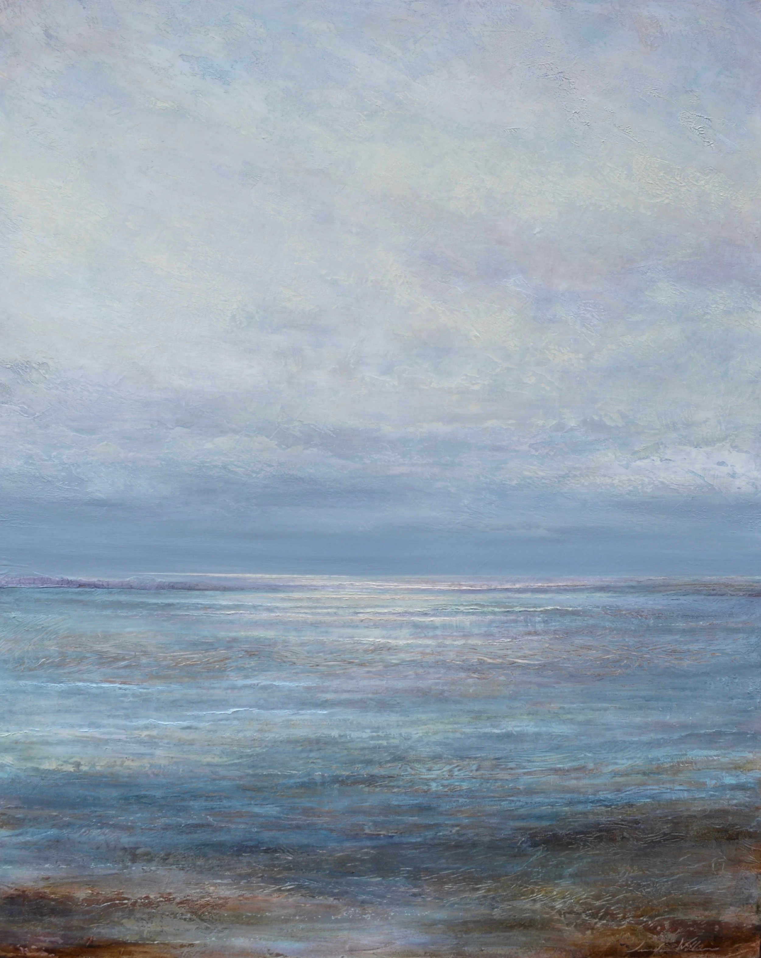 To the Sea, 60"x48" mixed media on wood ~ SOLD