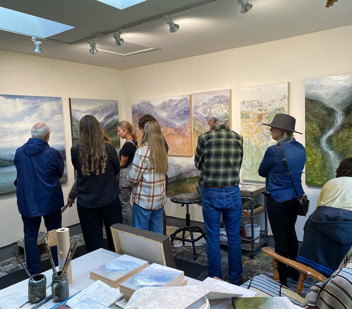 Clark County Open Studios once again exceeded my expectations! So many wonderful people stopped by my studio, lots of familiar faces and many visitors new to my work who were intrigued to find out what&rsquo;s underneath the layers. 

Several surpris