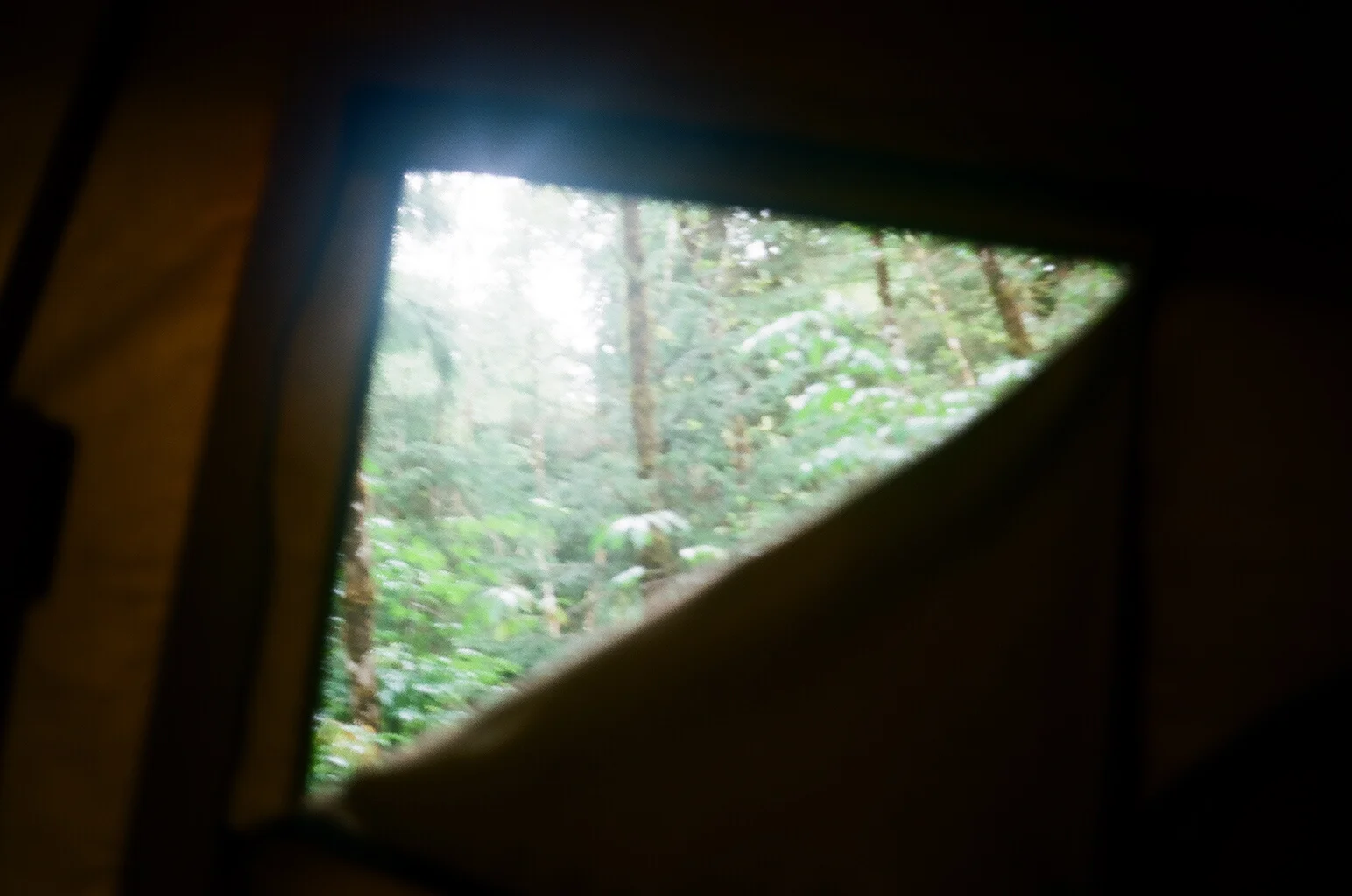 Waking up in the pop-top.