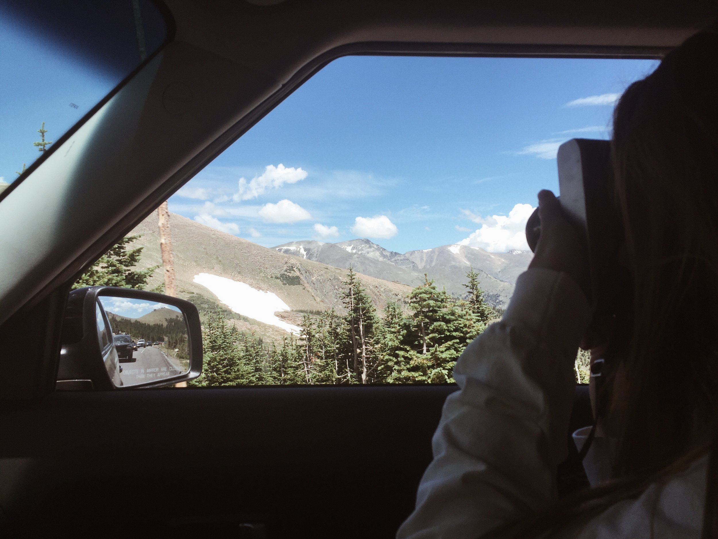 Passing through Rocky Mountain National Park.