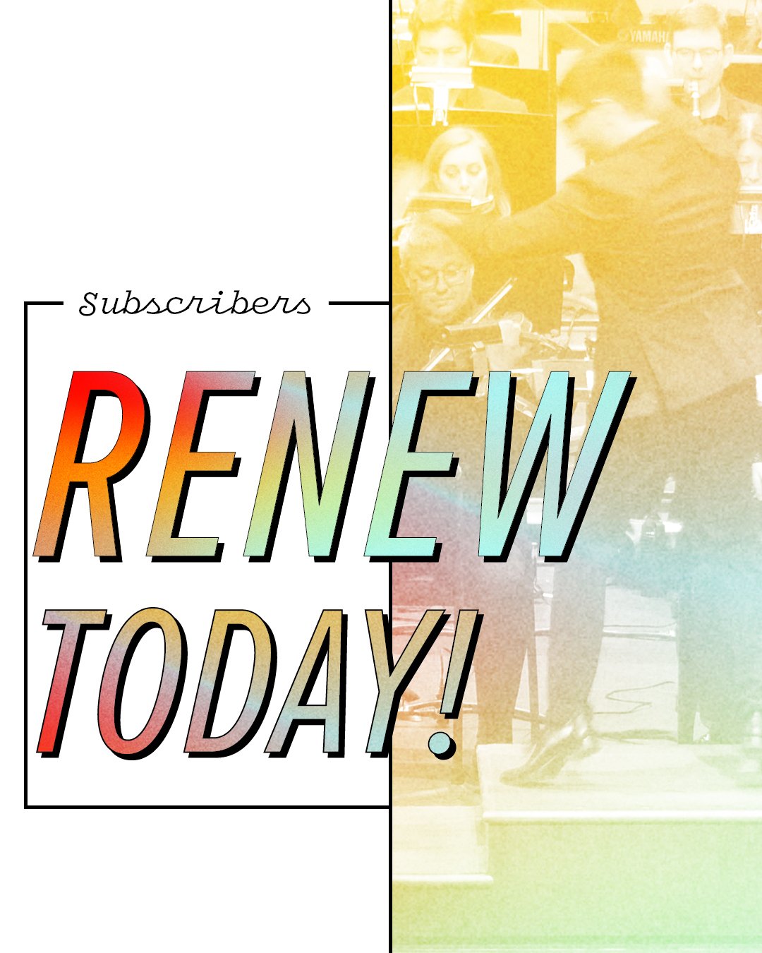 MSO Subscribers can RENEW NOW! 🎉Be first in line for our 2024/25 season and contact the Gallo Center Ticket office to renew. We can't wait to jump into another season with you!
