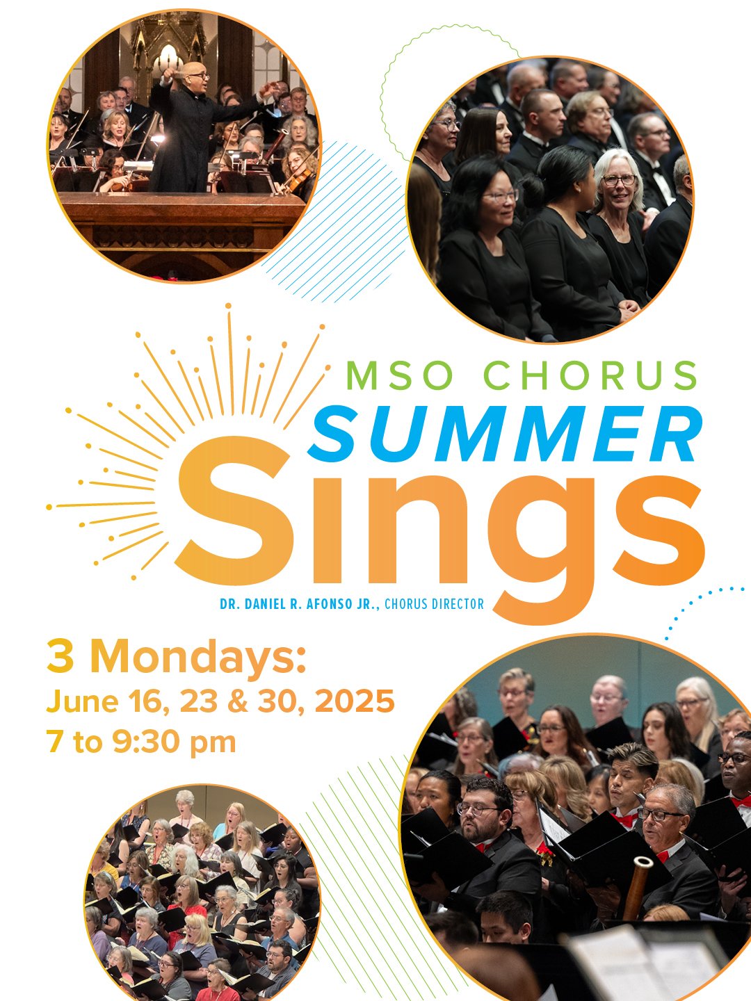 🗣 Calling all singers: MSO Chorus' Summer Sings returns for 3 Mondays this June 16, 23, &amp; 30th!

Whether you&rsquo;re a seasoned vocalist or love to sing in the shower, MSO Chorus Summer Sings is a fun, no-pressure way to make music this summer.